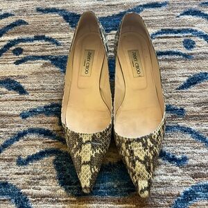 Jimmy Choo Snakeskin Patterned Women's Shoes 39.5